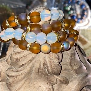 Moon 🌙 struck stretch stack bracelet